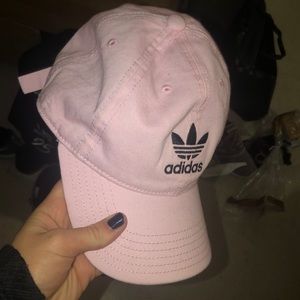 Pink adidas hat